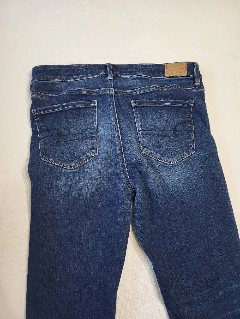 American Eagle Outfitters Women's 10 Dark Wash Super Stretch Hi-Rise Skinny Jean